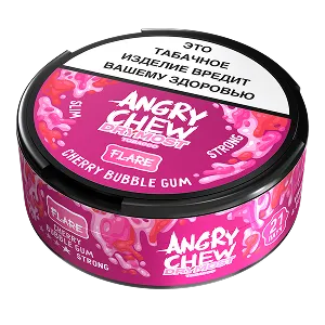 Жевательный табак Brusko ANGRY CHEW x DryMost Slim Strong "Flare / Cherry Bubble Gum" 12гр